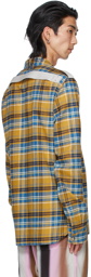 Rick Owens Yellow Plaid Larry Shirt