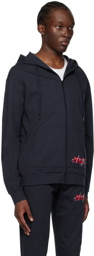 Hugo Navy Zip Hoodie