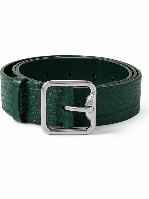 Photo: Burberry - 3.5cm Full-Grain Leather Belt - Green