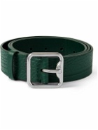 Burberry - 3.5cm Full-Grain Leather Belt - Green