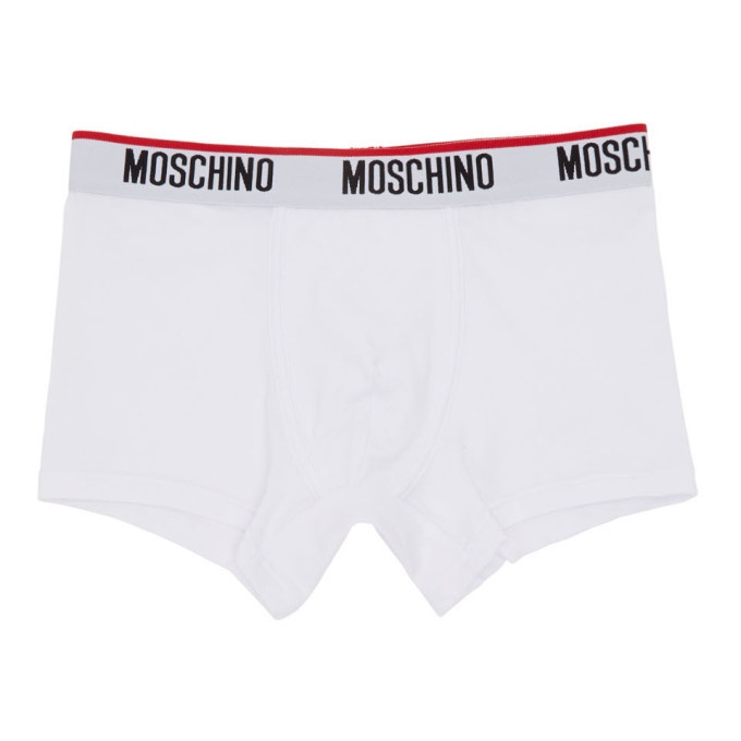 Photo: Moschino White Classic Boxer Briefs