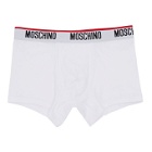 Moschino White Classic Boxer Briefs