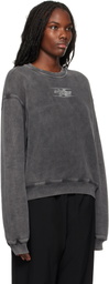 alexanderwang.t Gray Blade Logo-Embossed Sweatshirt
