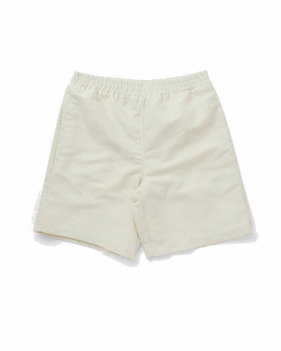 Photo: Daily Paper Shakir Shield Boucle Short White - Mens - Casual Shorts