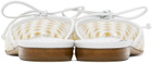 Manolo Blahnik White Ballermiu Mules