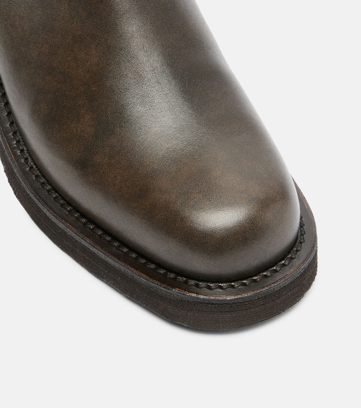 Brunello Cucinelli Monili leather knee-high boots