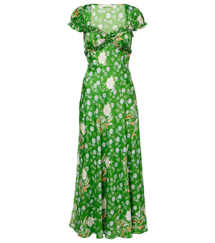 Photo: Dôen Valerine floral silk satin maxi dress
