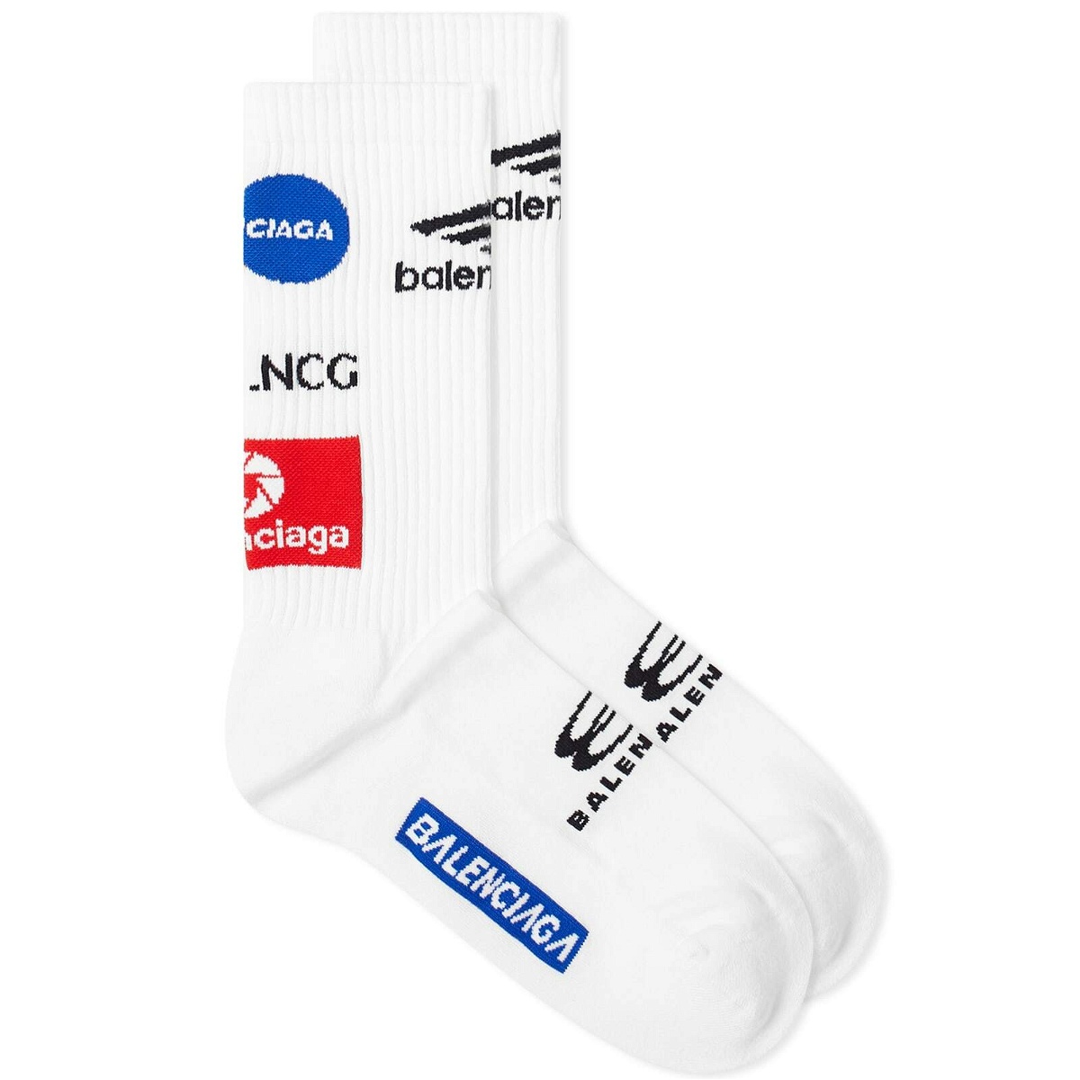 Photo: Balenciaga Men's League Socks in White