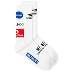 Balenciaga Men's League Socks in White