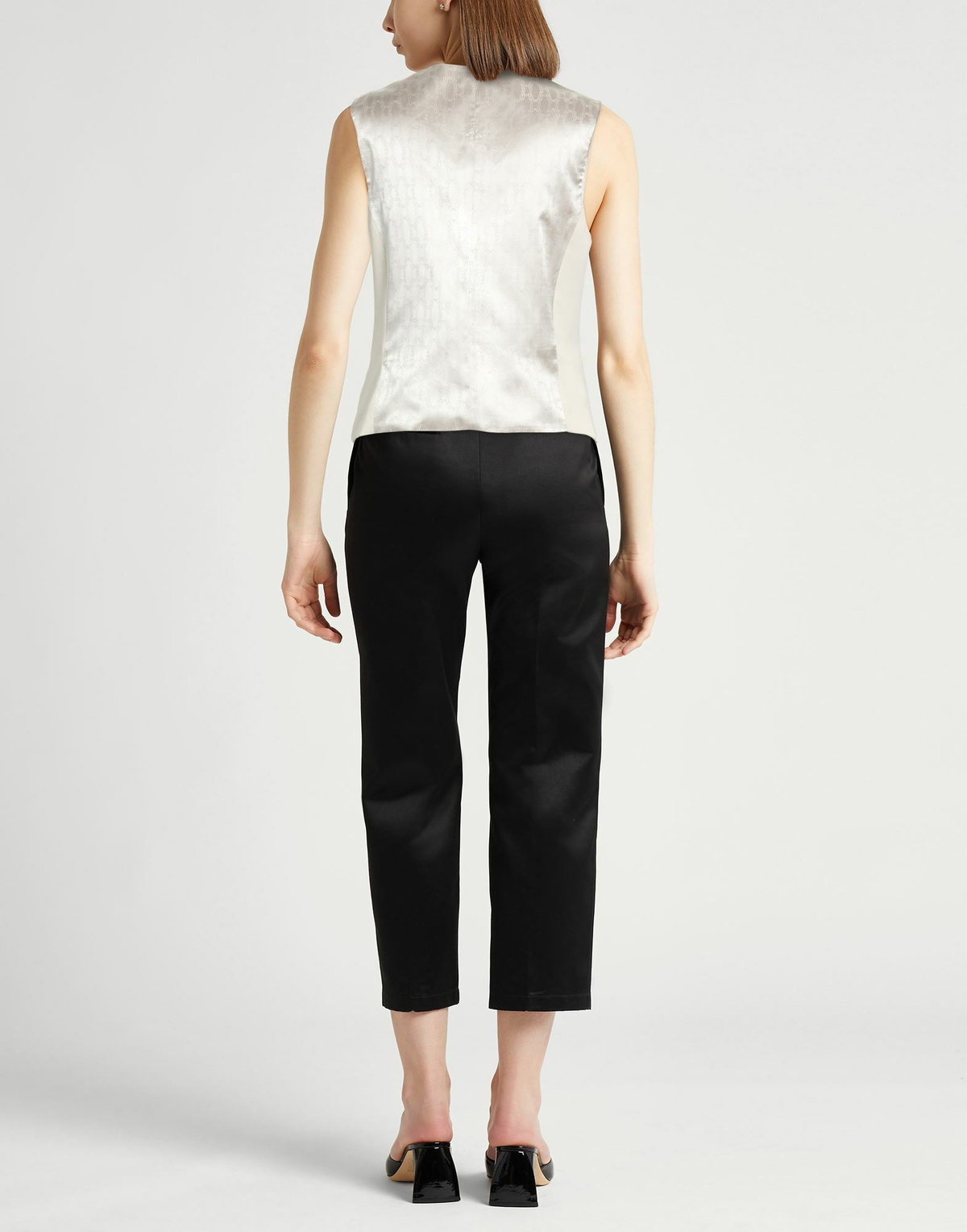 Agnona Womens Tailored Vest Cream