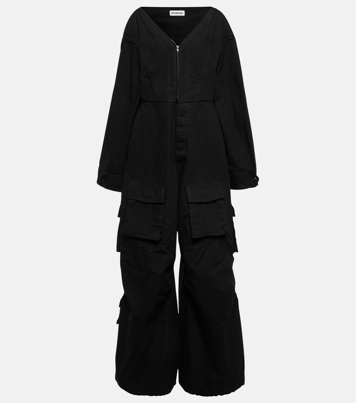 Balenciaga - Wide-leg cotton jumpsuit