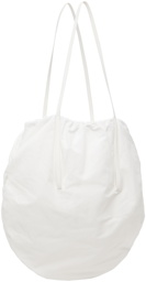 LOW CLASSIC White Shirring String Bag