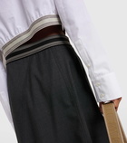 Loewe Cropped cotton poplin shirt