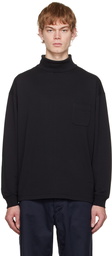 nanamica Black Kodenshi Turtleneck