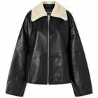Meotine Women's Holly Leather Jacket in Black