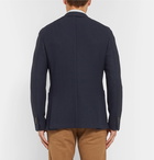 Incotex - Navy Slim-Fit Textured Virgin Wool-Blend Blazer - Men - Navy