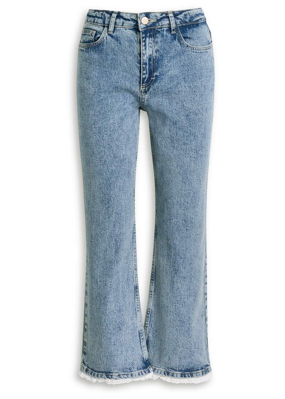 デニム・ジーパン Damson Madder Iza Denim Culotte iza cullote - texas wash – Damson Madder