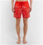 Vilebrequin - Moorea Long-Length Printed Swim Shorts - Red