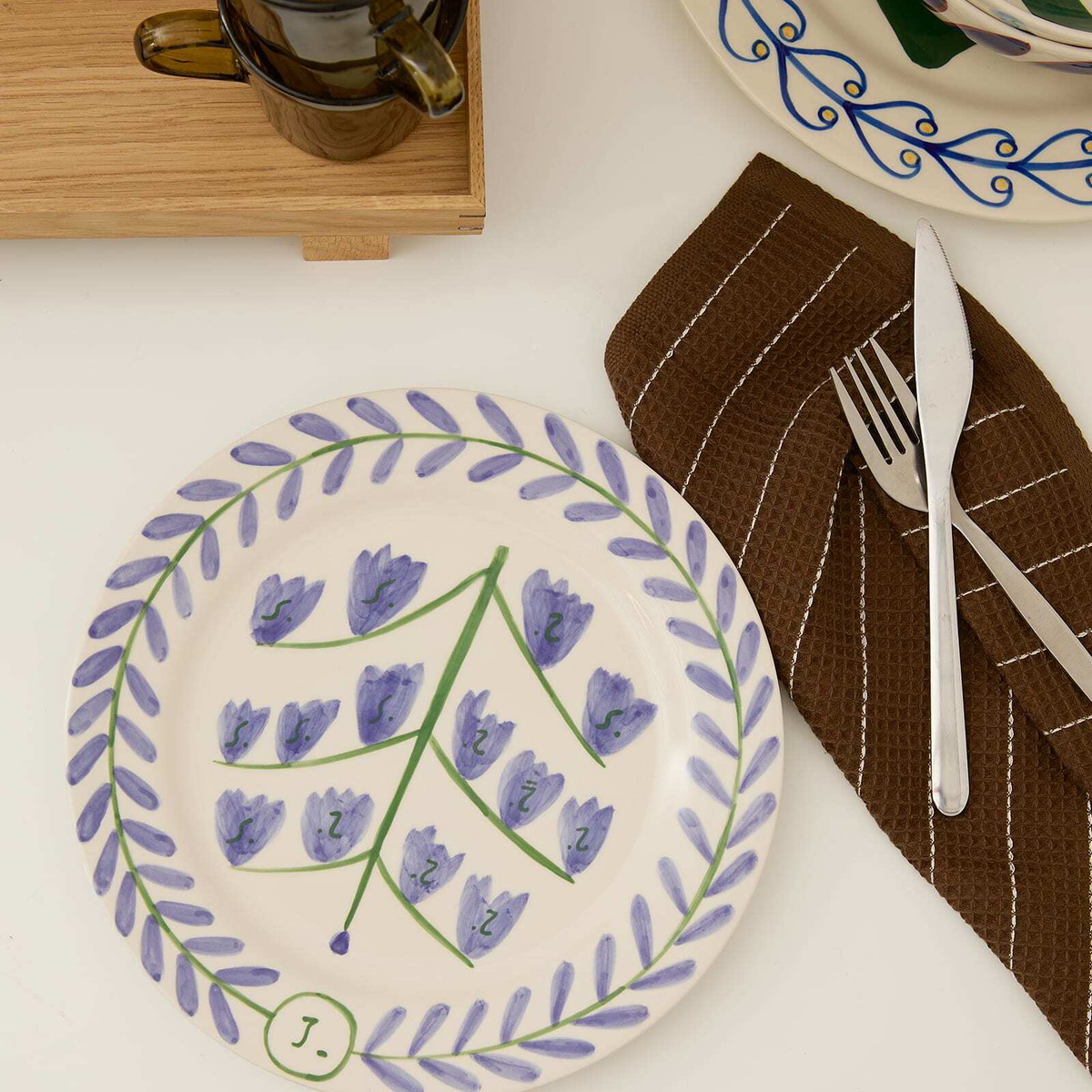 HAY x Emma Kohlmann La Pittura Plate in Bluebells 