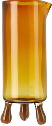 Sticky Glass Orange & Brown Scribble Special Edition Dash Carafe