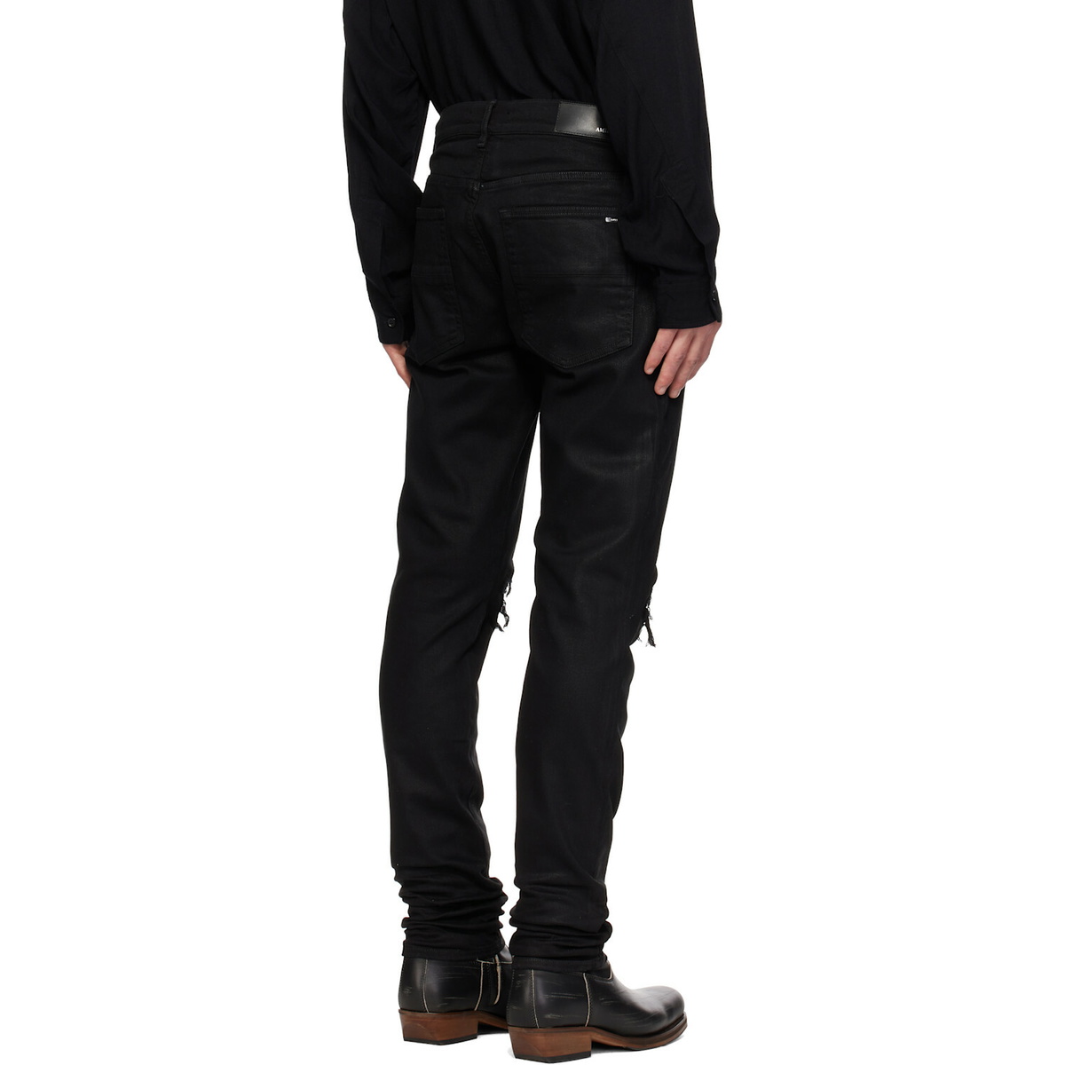 AMIRI Black Waxed MX1 Jeans