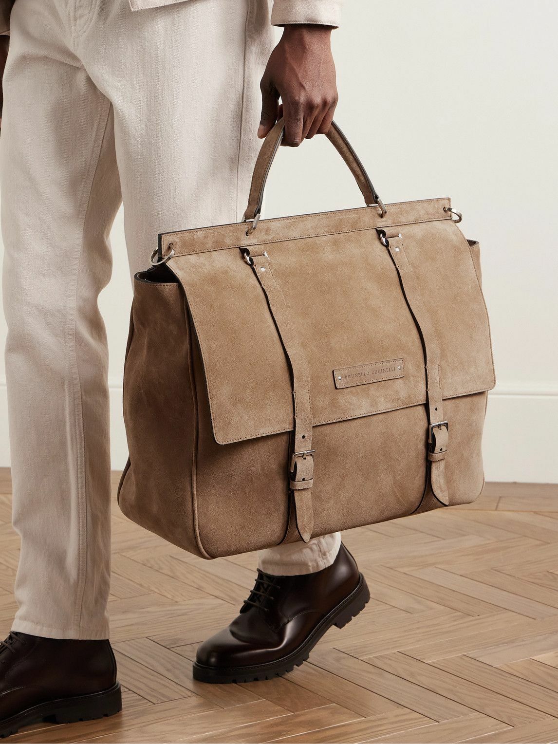 Brunello Cucinelli - Borsa Suede Briefcase