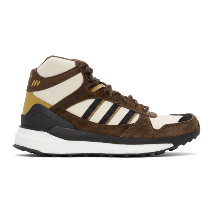 Photo: adidas x Human Made Brown and Off-White Marathon Sneakers