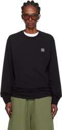 Stone Island Black 2100030 Organic Cotton Jersey 'Fissato' Effect T-shirt