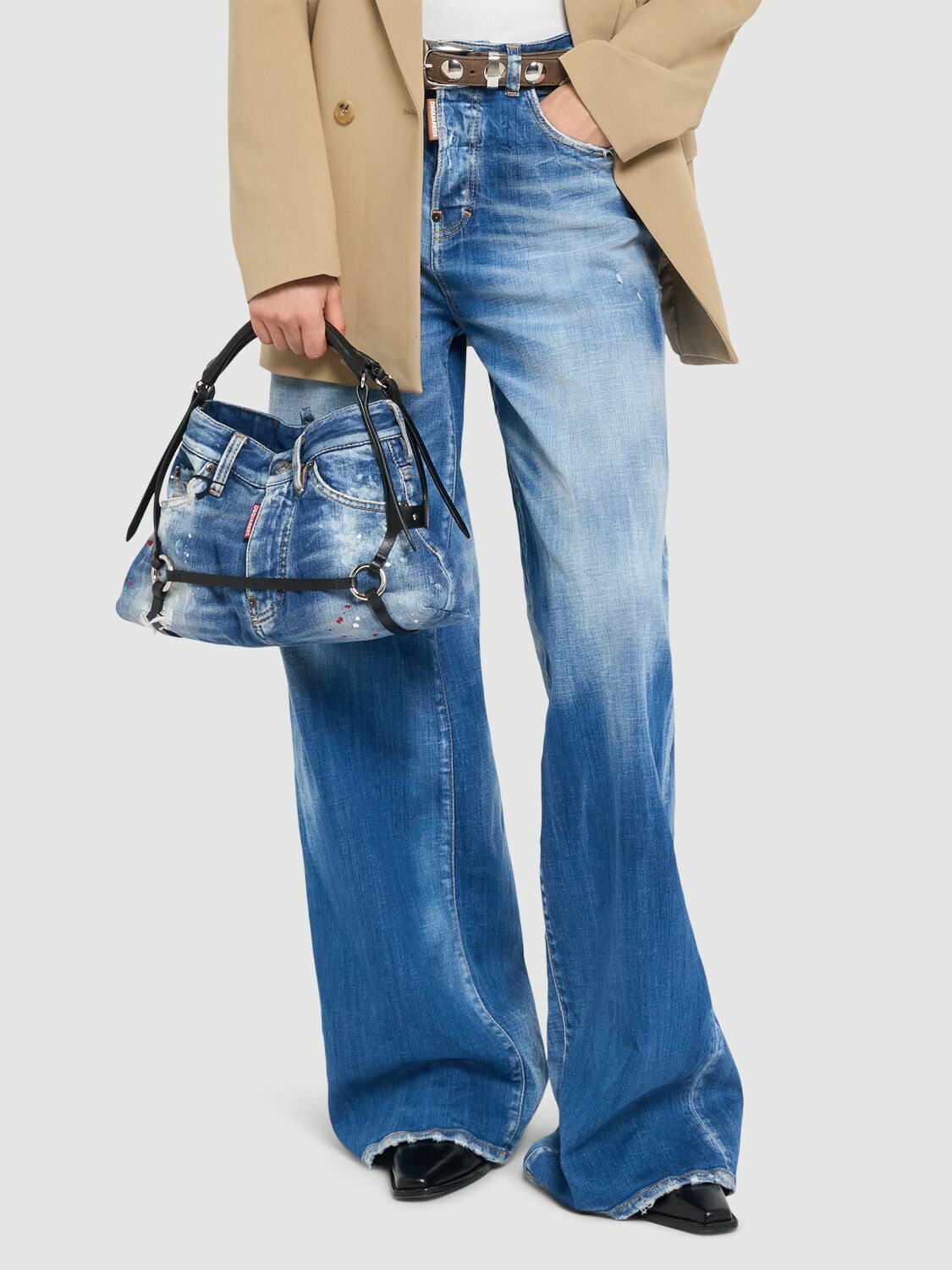 DSQUARED2 Bondage Denim Shoulder Bag Dsquared2