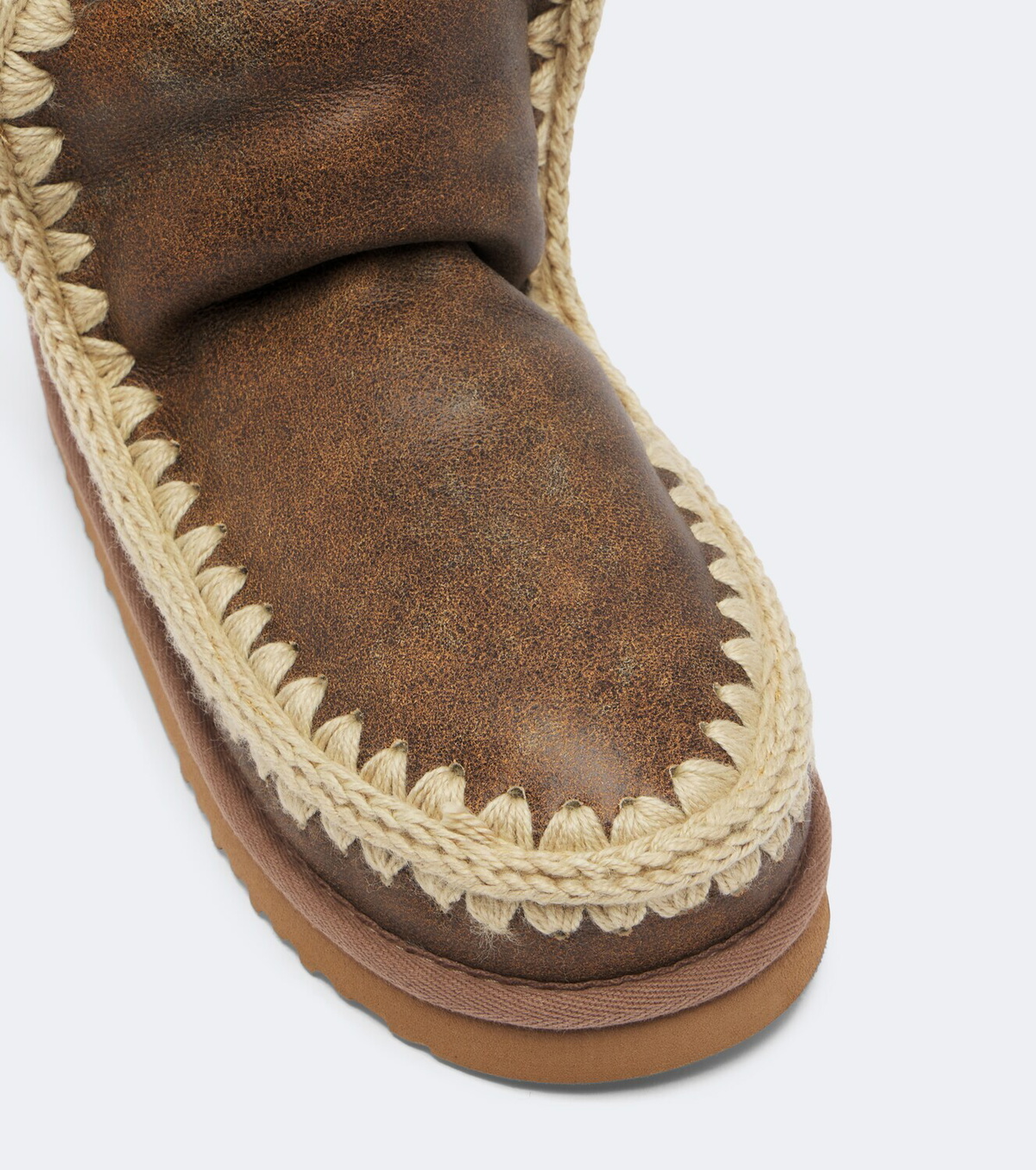Mou Shearling-lined leather ankle boots