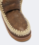 Mou Shearling-lined leather ankle boots