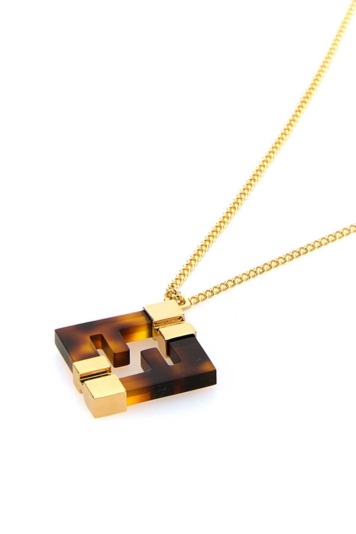 ネックレス・ペンダント FENDI PRINTED PLEXIGLASS AND L FOREVER FENDI NECKLACE Fendi Printed Plexiglass And Metal Forever Necklace | ModeSens