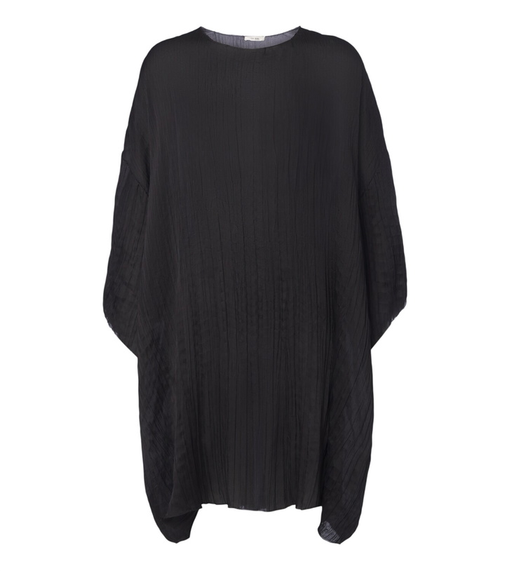 Photo: The Row Catena oversized pleated silk blouse