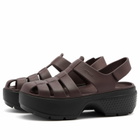 Crocs Women's Stomp Fisherman Sandal in Mocha
