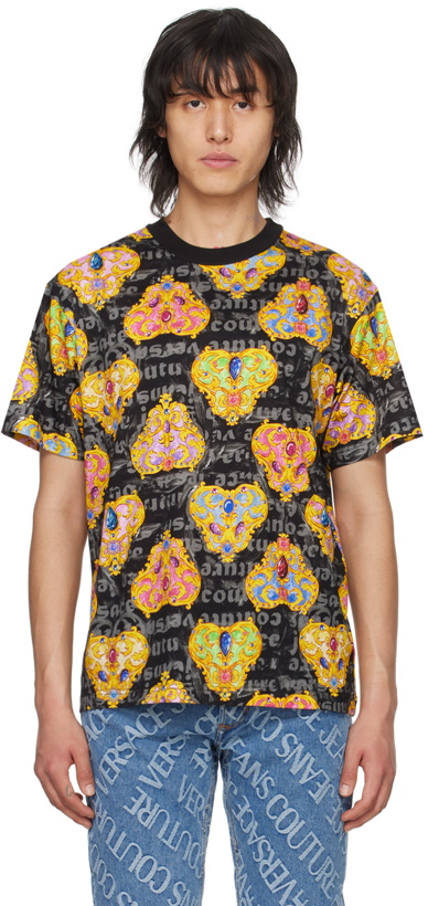 Photo: Versace Jeans Couture Black Printed T-Shirt