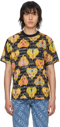 Versace Jeans Couture Black Printed T-Shirt