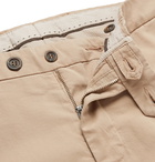 CANALI - Slim-Fit Stretch-Cotton Twill Chinos - Neutrals