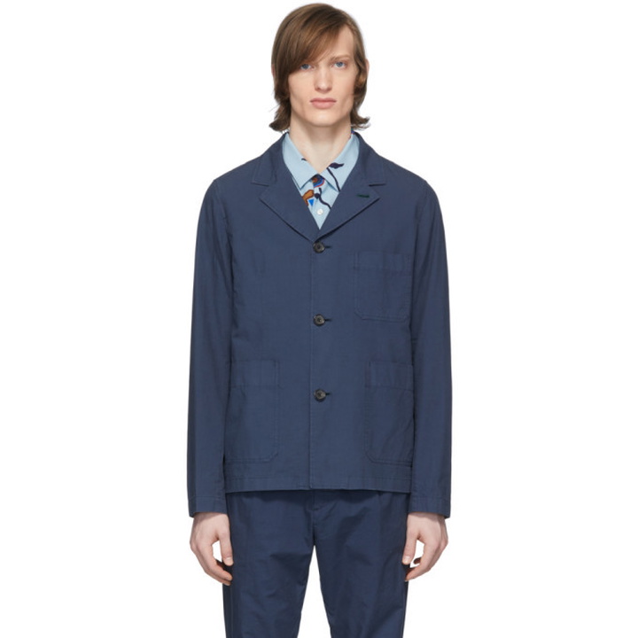 Photo: PS by Paul Smith Navy Convertible Collar Jacket