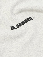 Jil Sander - Logo-Print Cotton-Jersey Sweatshirt - Gray