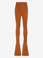 Selasi X Browns Focus Brown Muscle Flared Knitted Leggings