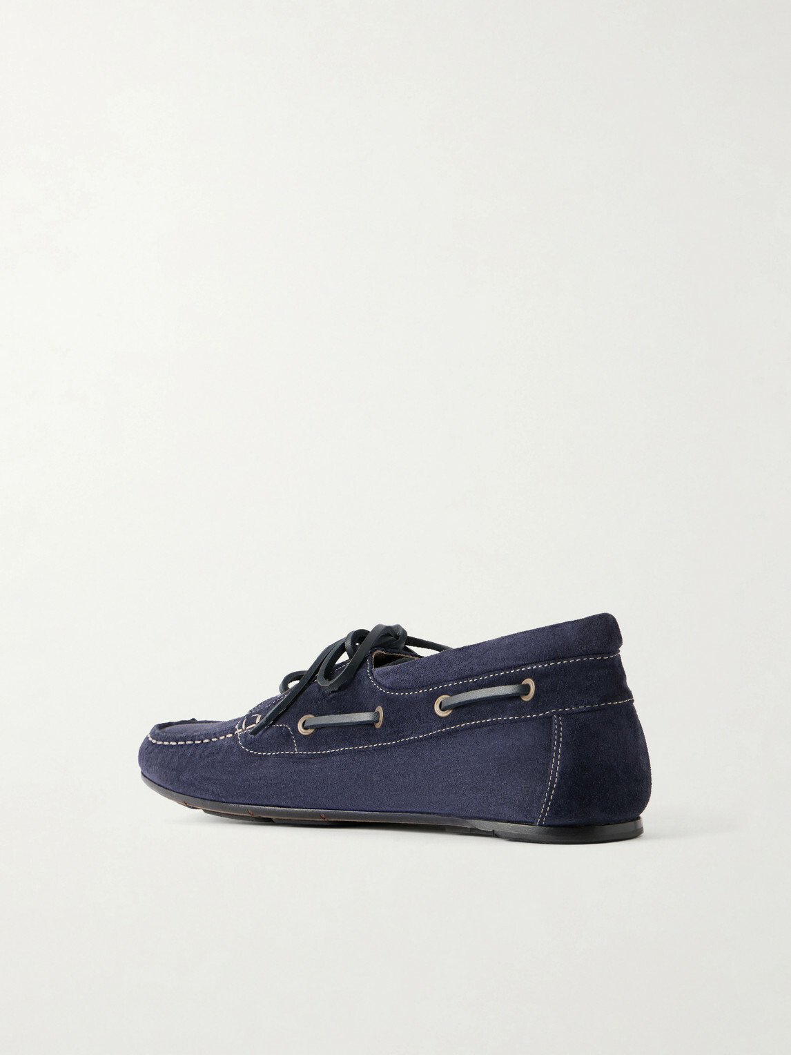 Manolo Blahnik - Marino Suede Boat Shoes - Blue