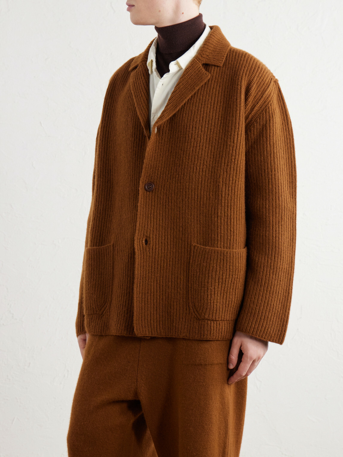Casey Casey - Panno Wool-Knitted Cardigan - Brown