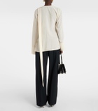 Victoria Beckham Scarf-detail silk blouse