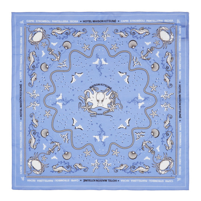 Photo: Maison Kitsune Blue Cotton Bandana