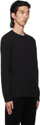 Fendi Black Embossed Pocket Sweater