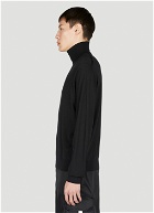 Prada - Logo Intarsia High Neck Sweater in Black