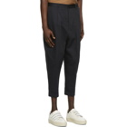 AMI Alexandre Mattiussi Navy Oversized Carrot Fit Trousers