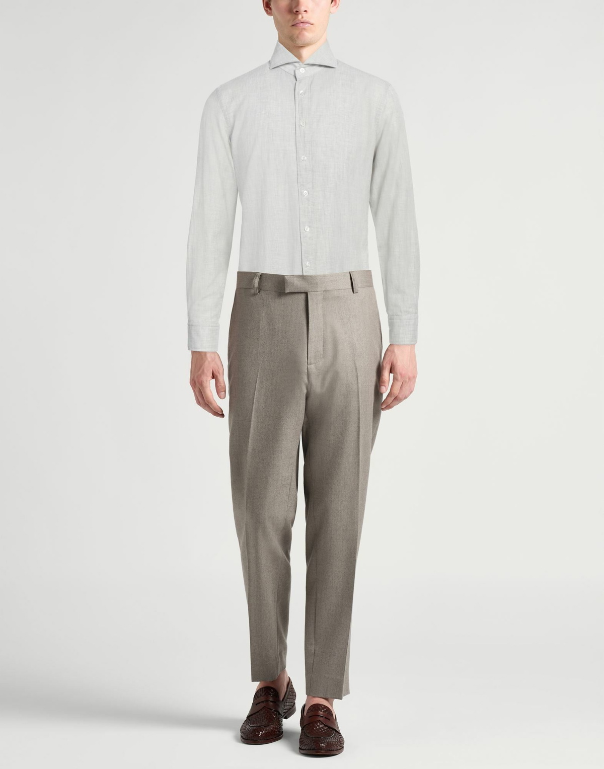 Lardini Mens Shirt Light in Grey