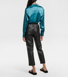 Max Mara - Diomede faux leather cropped pants
