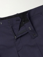 Mr P. - Straight-Leg Houndstooth Wool Suit Trousers - Blue